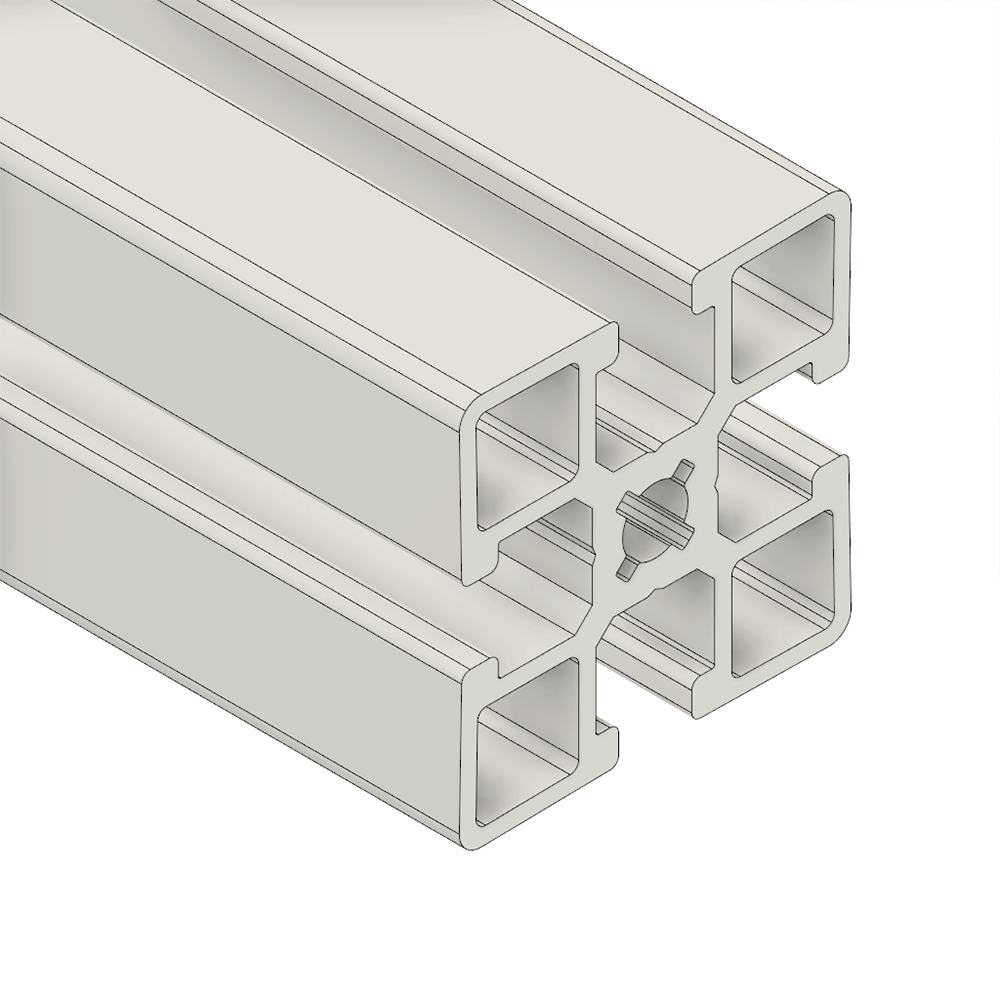 10-4545H-0-1250MM MODULAR SOLUTIONS EXTRUDED PROFILE<br>45MM X 45MM HEAVY, CUT TO THE LENGTH OF 1250 MM